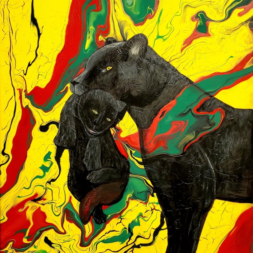 Panther Pride painting